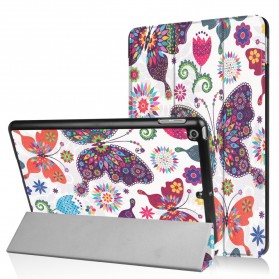 iPad 9.7 2017 Hülle Schmetterlinge und Blumen
