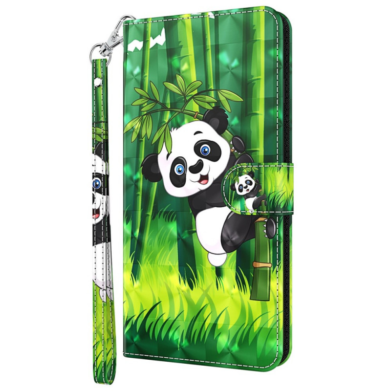 Hülle Moto G51 5G Panda und Bambus