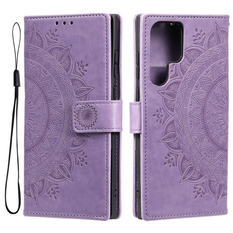 Hülle Samsung Galaxy S22 Ultra 5G Mandala Sonne