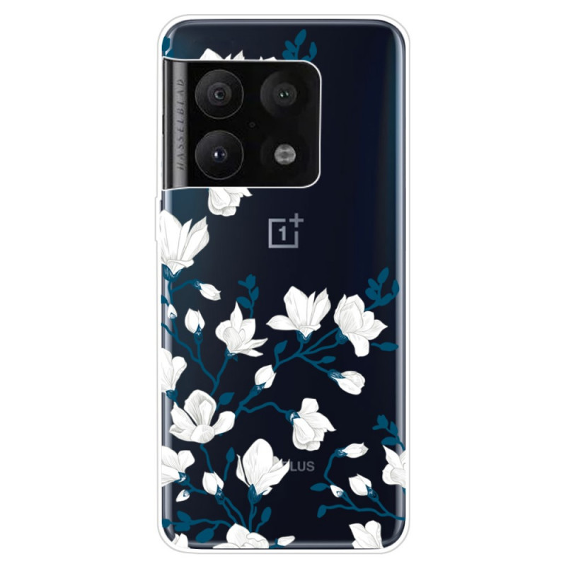 OnePlus 10 Pro 5G Cover Weiße Blumen