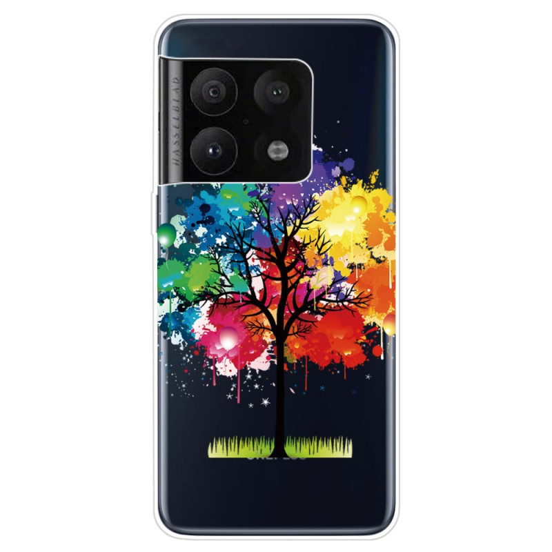 OnePlus 10 Pro 5G Transparente Hülle Aquarell-Baum