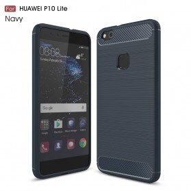 Huawei P10 Lite Kohlefaser Cover Gebürstet