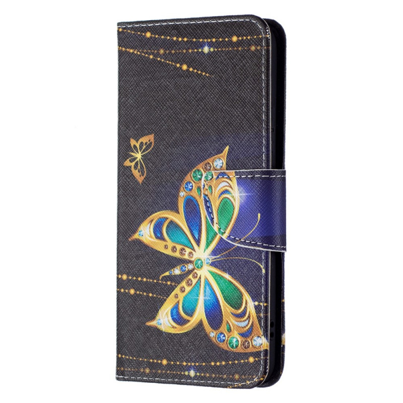 Hülle Samsung Galaxy S22 Plus 5G Goldene Schmetterlinge