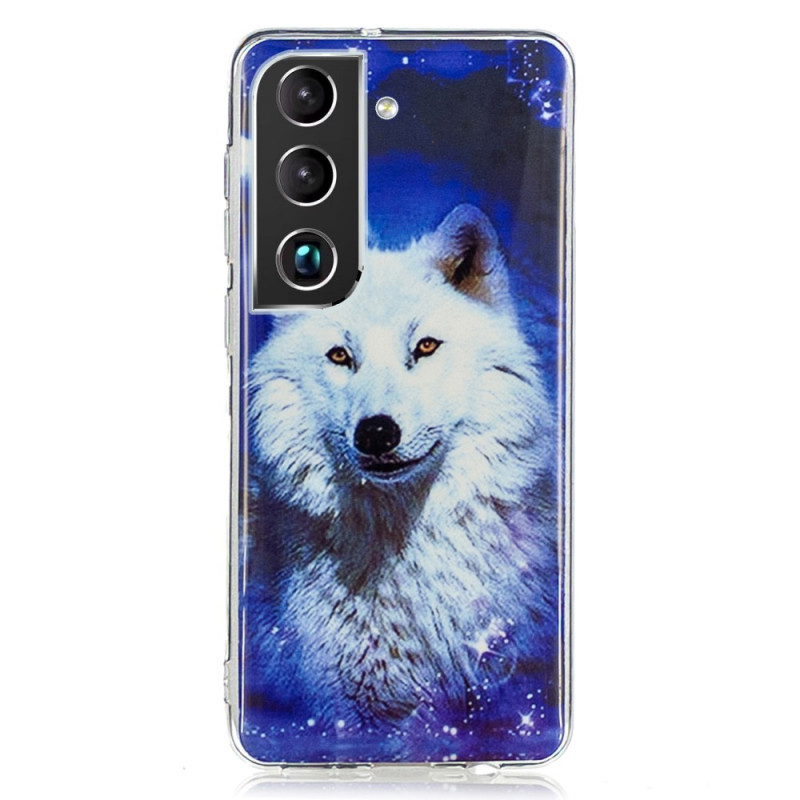 Samsung Galaxy S22 Plus 5G Wolf Cover Fluoreszierend