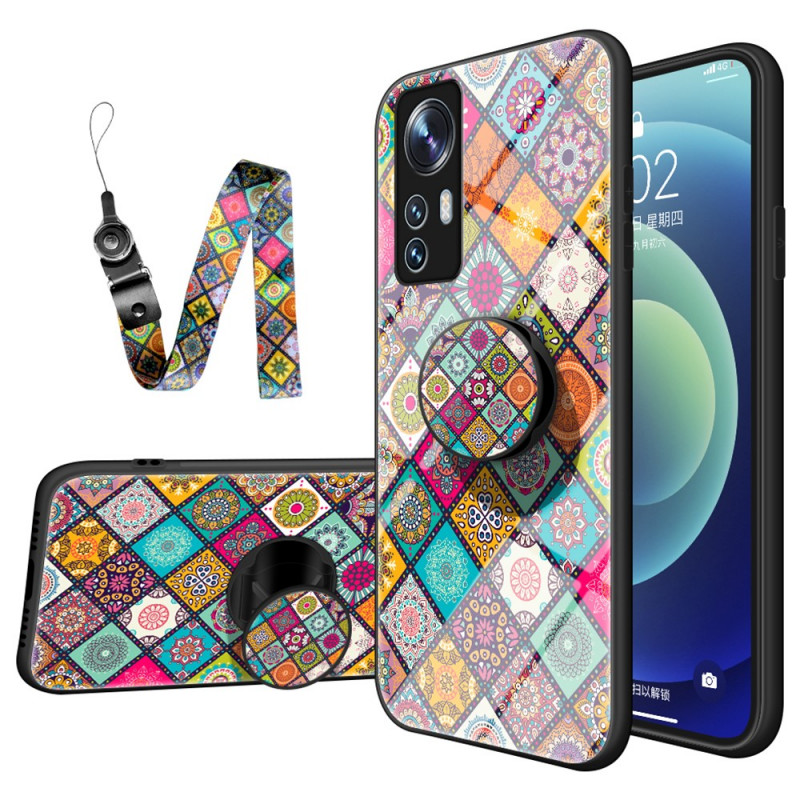 Xiaomi 12 / 12X / 12S Cover Magnetische Halterung Patchwork