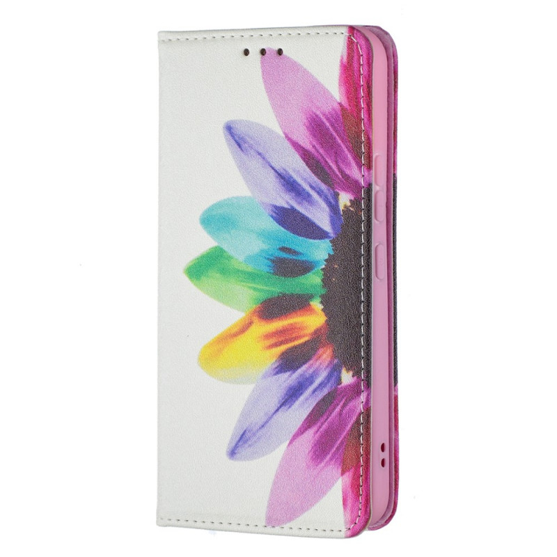 Flip Cover Samsung Galaxy S22 5G Blume Aquarell