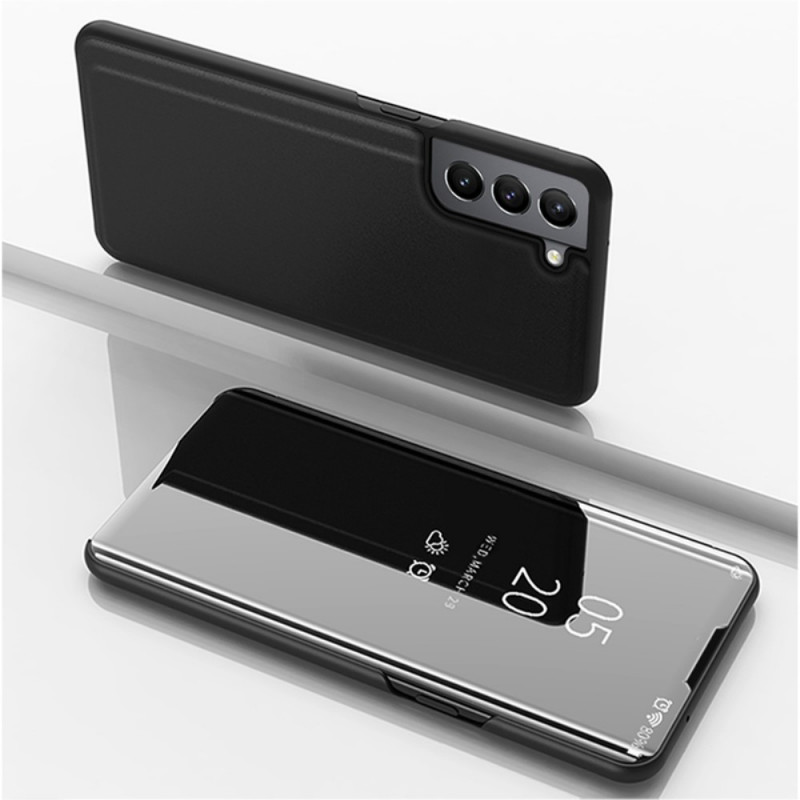 View Cover Samsung Galaxy S22 5G Miroir et Simili Cuir