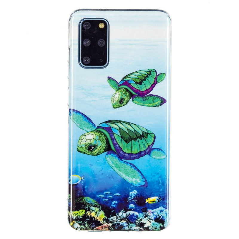 Samsung Galaxy S20 Plus / S20 Plus 5G Schildkröten Cover Fluoreszierend