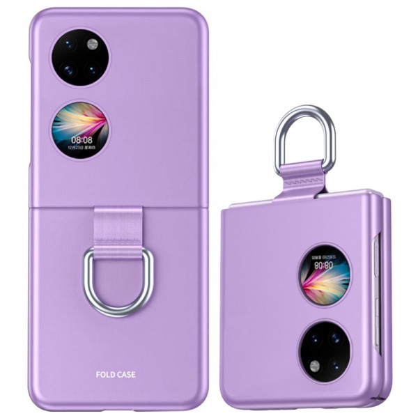 Huawei P50 Pocket Skin-Touch Cover mit Ring