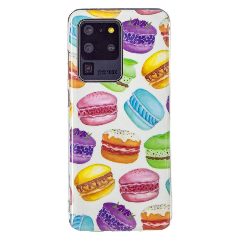 Samsung Galaxy S20 Ultra Macarons Cover Fluoreszierend