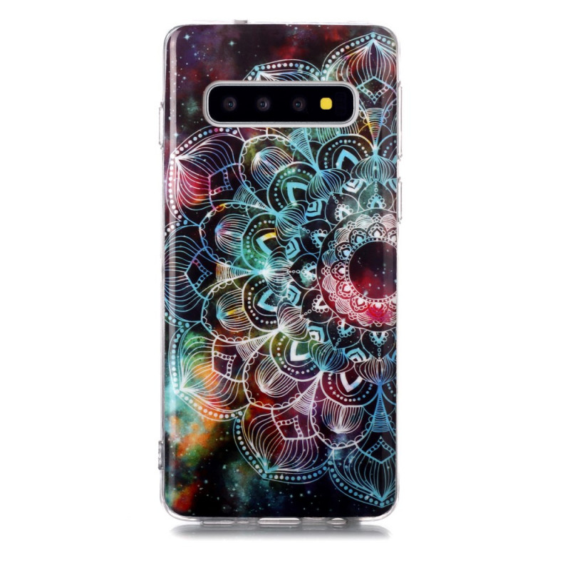 Samsung Galaxy S10 Mandala Colored Fluorescent Cover