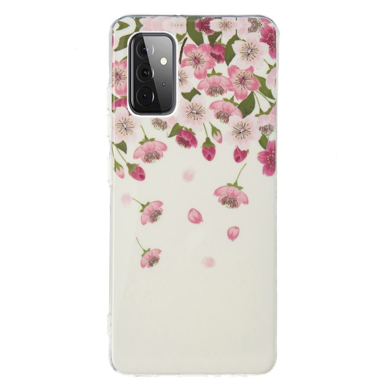 Samsung Galaxy A72 4G / A72 5G Cover Fluoreszierende Blumen