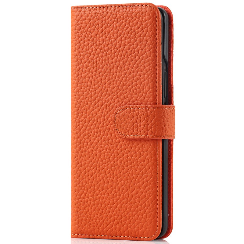 Hülle Samsung Galaxy Z Fold 3 5G Echtleder Litchi Stifthalter