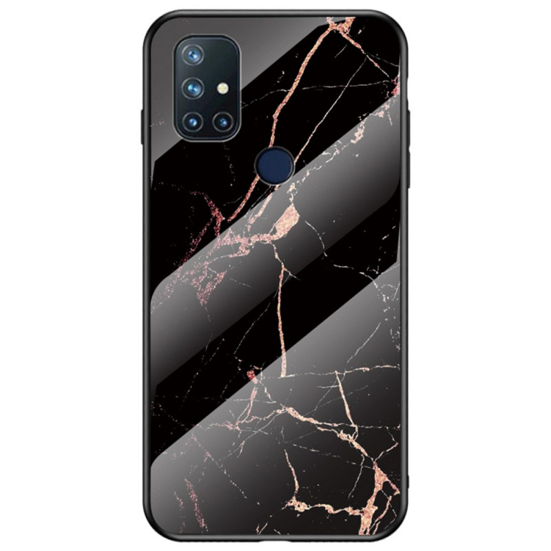 Cover OnePlus Nord N10 Gehärtetes Glas Marble Colors
