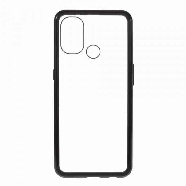 OnePlus Nord N100 Cover Vorder- und Rückseite Gehärtetes Glas und Metall