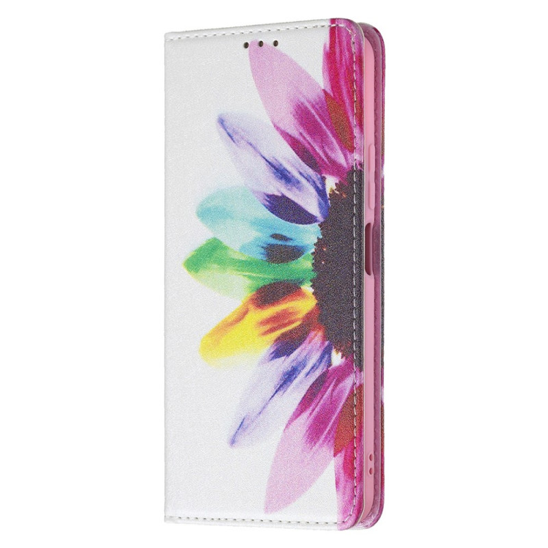 Flip Cover Xiaomi 11 Lite 5G NE/Mi 11 Lite 4G/5G Blume Aquarell