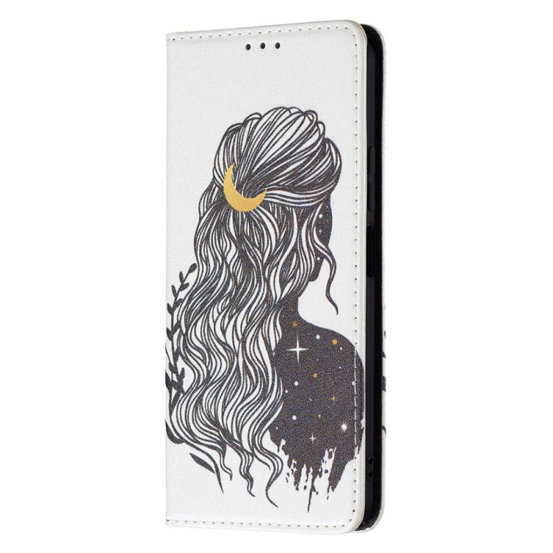 Flip Cover Xiaomi 11 Lite 5G NE/Mi 11 Lite 4G/5G Hübsches Haar