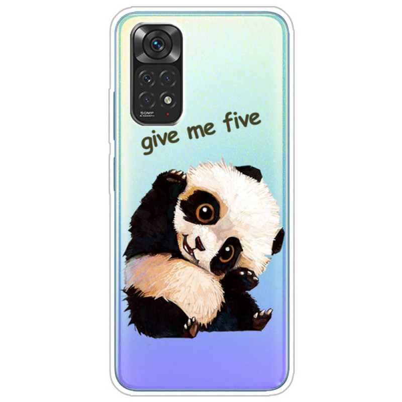 Xiaomi Redmi Note 11 / 11s Transparent Panda Give Me Five Cover