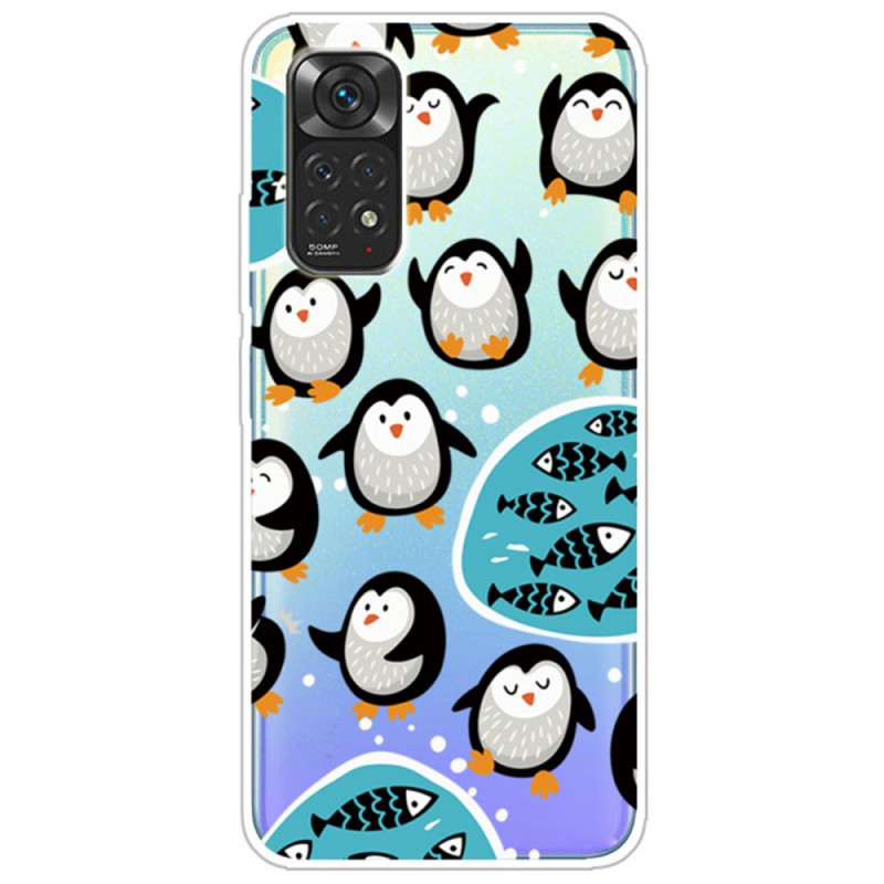 Xiaomi Redmi Note 11 / 11s Cover Pinguine und Fische
