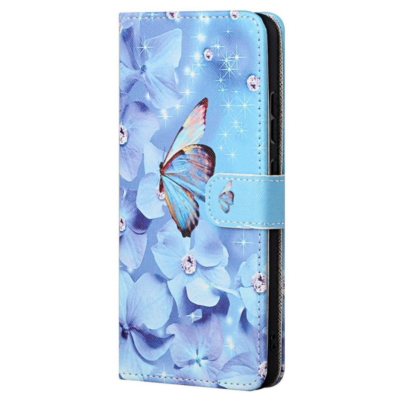 Xiaomi Redmi Note 11 / 11s Diamond Butterflies Strap Tasche