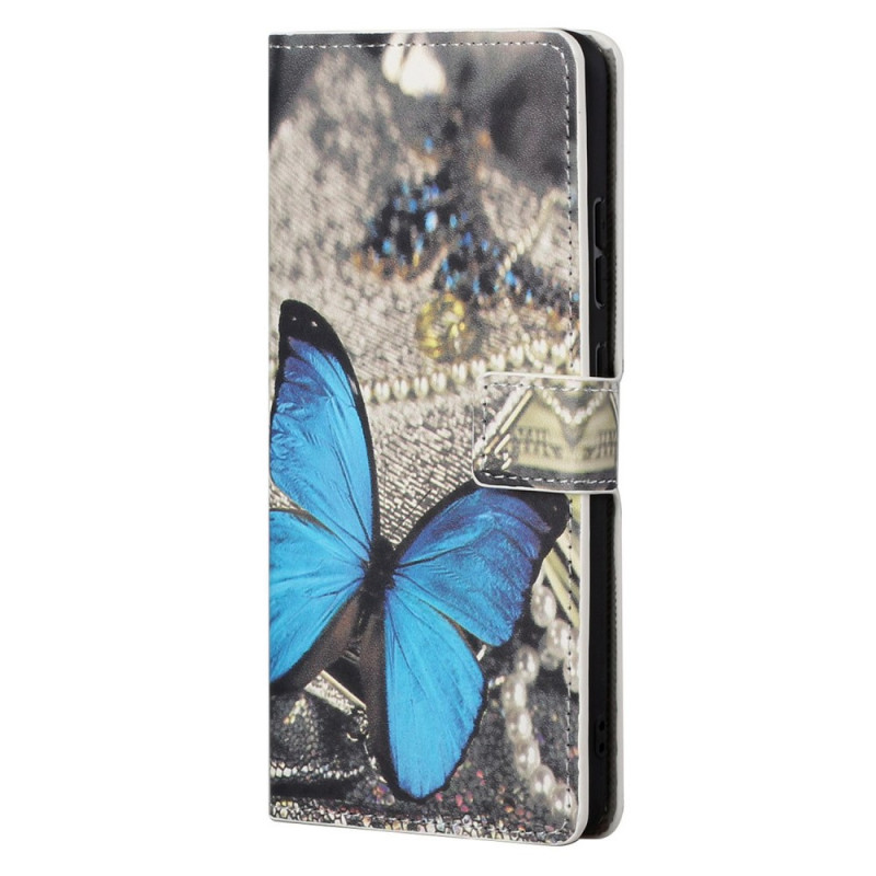 Xiaomi Redmi Note 11 / 11s Tasche Schmetterling Blau