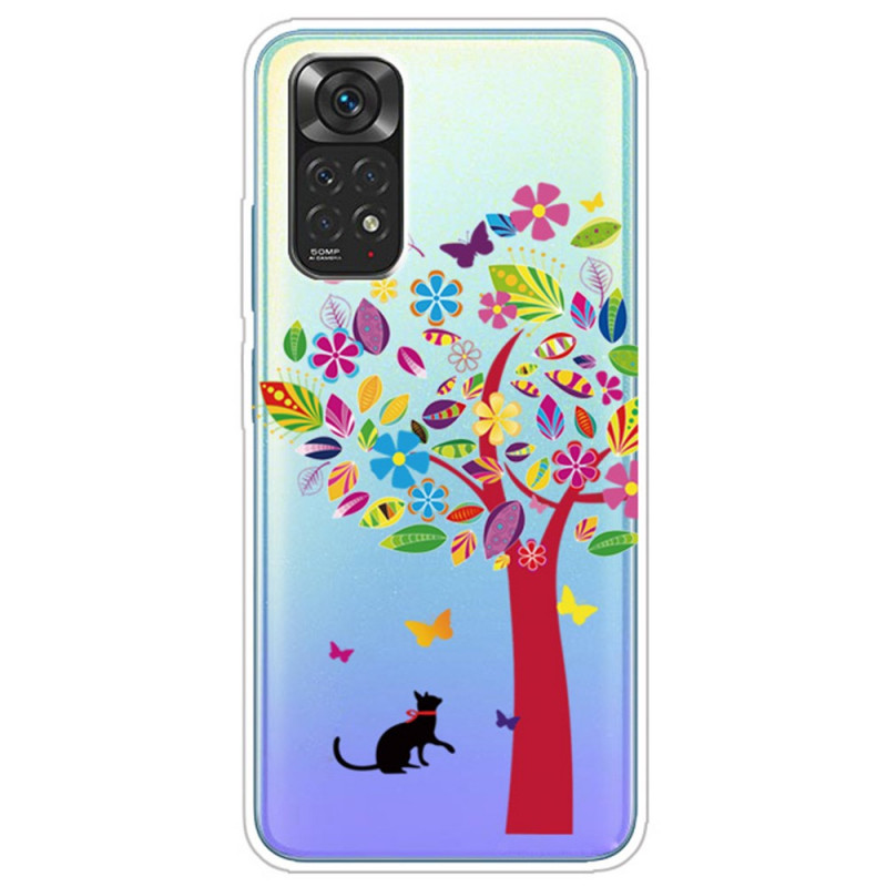 Xiaomi Redmi Note 12 Pro 4G/Note 11 Pro/11 Pro 5G Cover Katze unter dem Baum Farbig