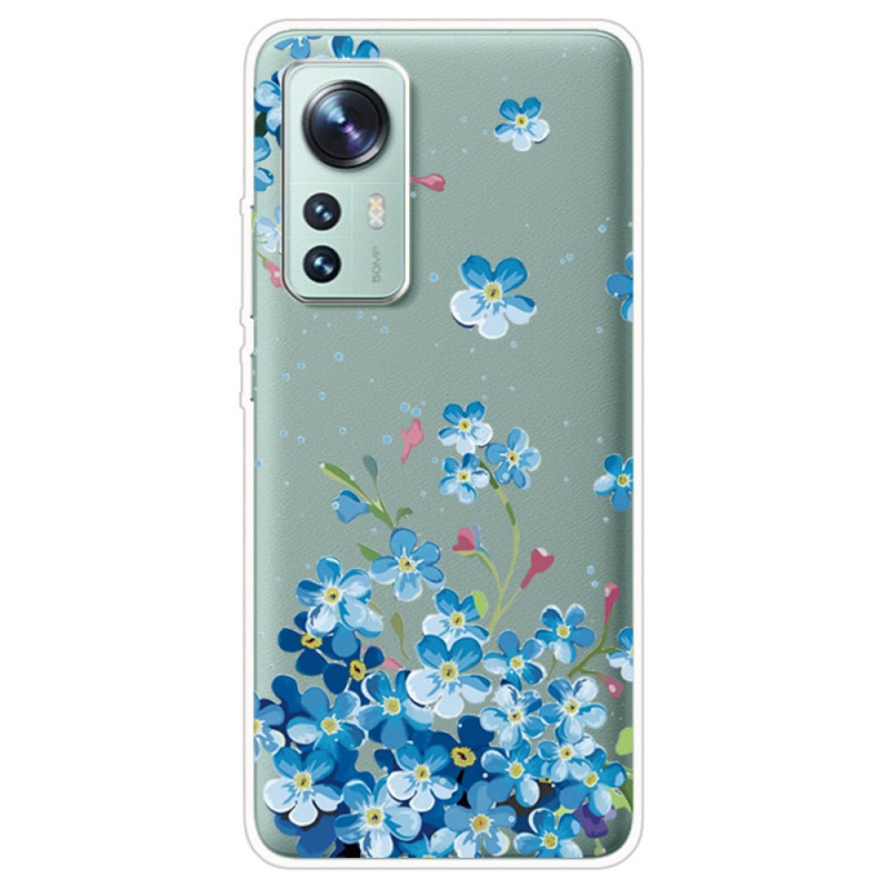 Xiaomi 12 / 12X / 12S Hülle Blauer Blumenstrauß