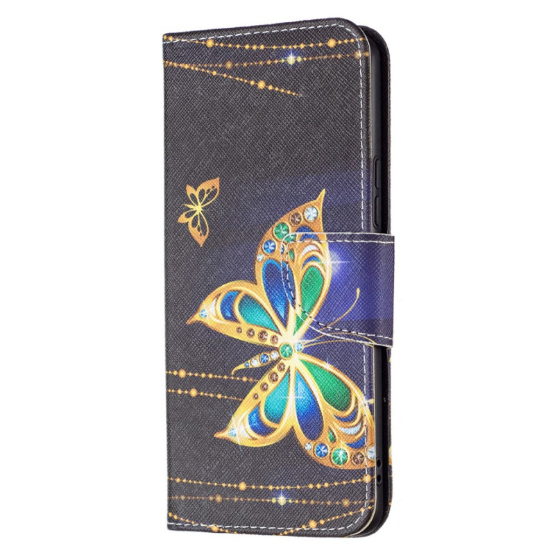 Samsung Galaxy A53 5G Hülle Goldene Schmetterlinge