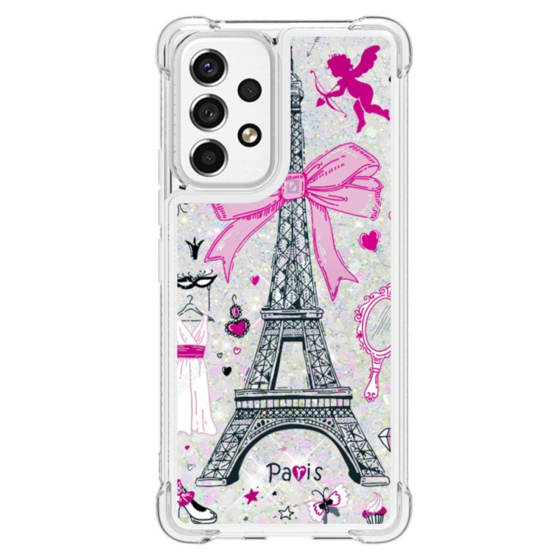 Samsung Galaxy A53 5G Cover Der Eiffelturm Glitzer