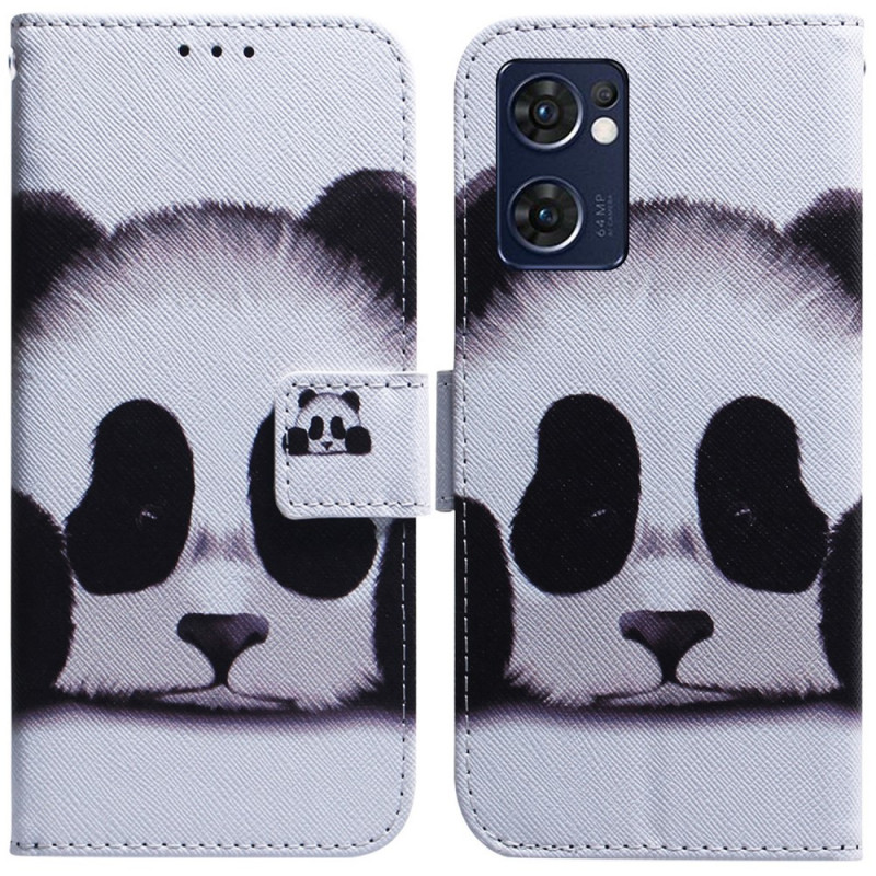 Oppo Find X5 Lite Hülle Panda-Gesicht
