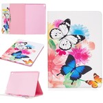 iPad Pro 10.5 Zoll Hülle Gemalte Schmetterlinge und Blumen