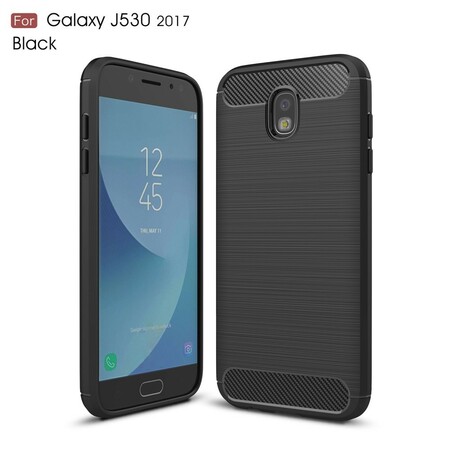 Samsung Galaxy J5 2017 Kohlefaser Cover Gebürstet