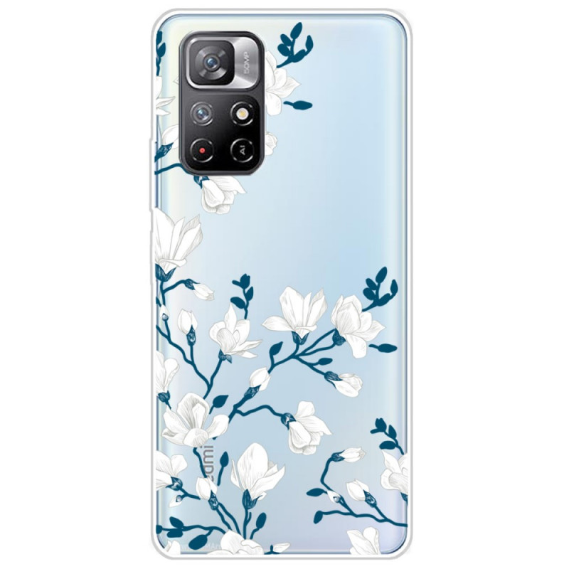 Xiaomi Redmi Note 11 Pro Plus 5G Cover Weiße Blumen
