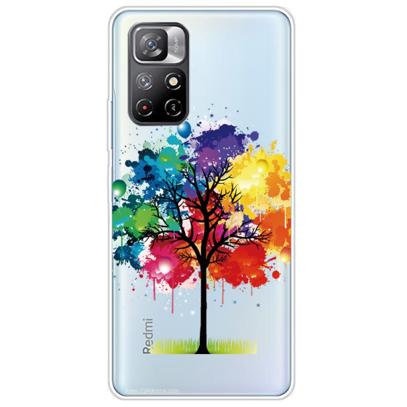 Xiaomi Redmi Note 11 Pro Plus 5G Transparent Aquarell Baum Cover