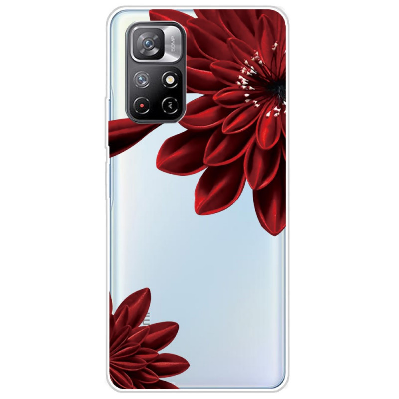 Xiaomi Redmi Note 11 Pro Plus 5G Cover Rote Blumen