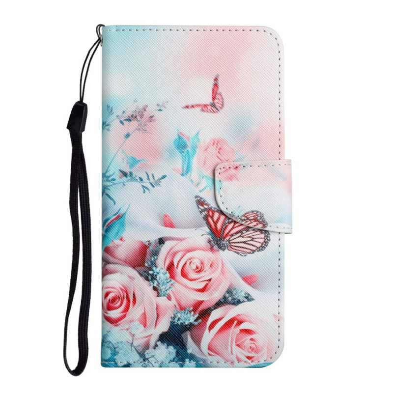 Xiaomi Redmi Note 11 Pro Plus 5G Hülle Blumenstrauß und Schmetterlinge