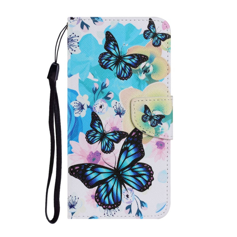 Xiaomi Redmi Note 11 Pro Plus 5G Schmetterlinge und Sommerblumen Hülle