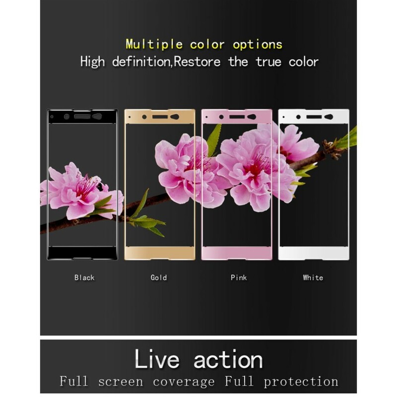 Schutz aus gehärtetem Glas Farbig Sony Xperia XA1 Ultra