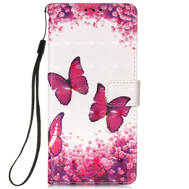 Xiaomi Redmi Note 11 Pro Plus 5G Hülle Rote Schmetterlinge