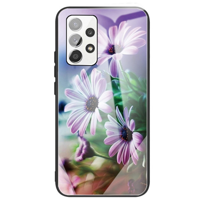 Samsung Galaxy A13 Panzerglas Cover Blumen