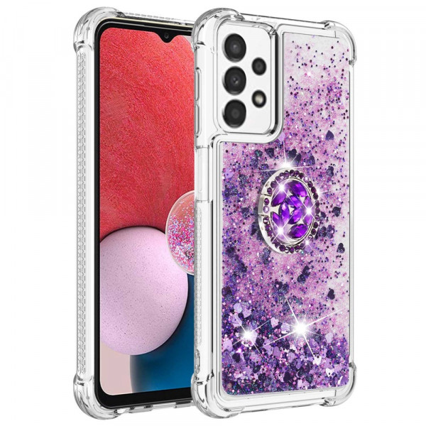 Samsung Galaxy A13 Glitter Cover mit Ringhalter