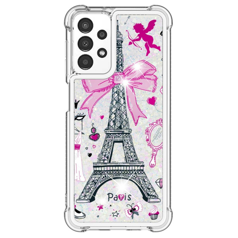Samsung Galaxy A13 Cover Der Eiffelturm Glitzer