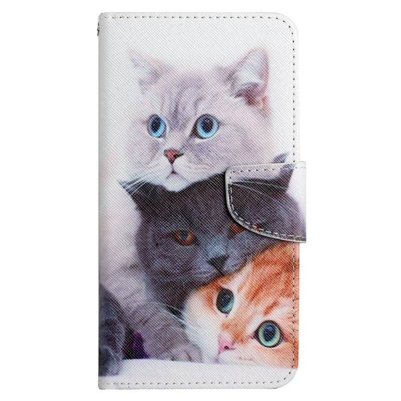 Samsung Galaxy A13 Katzengeschichten Tasche mit Lanyard