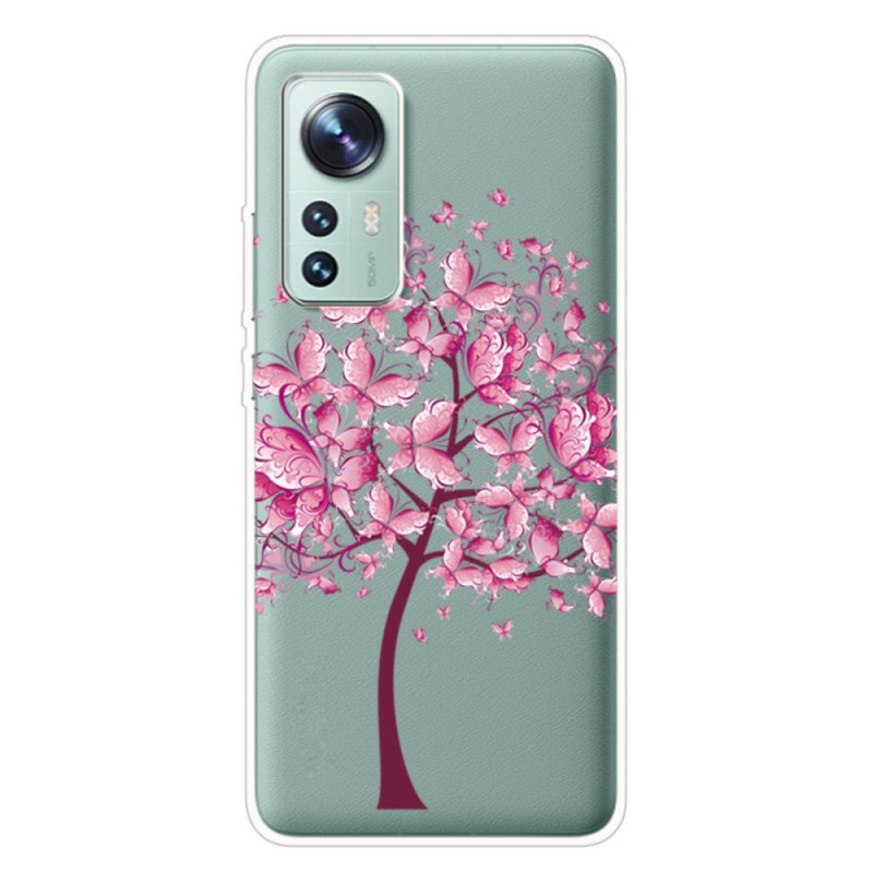 Xiaomi 12 Pro Silikonhülle Baum Rosa