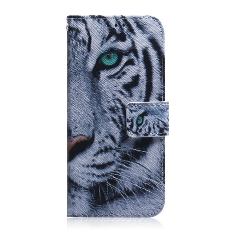 Samsung Galaxy M52 5G Tiger Tasche Weiß
