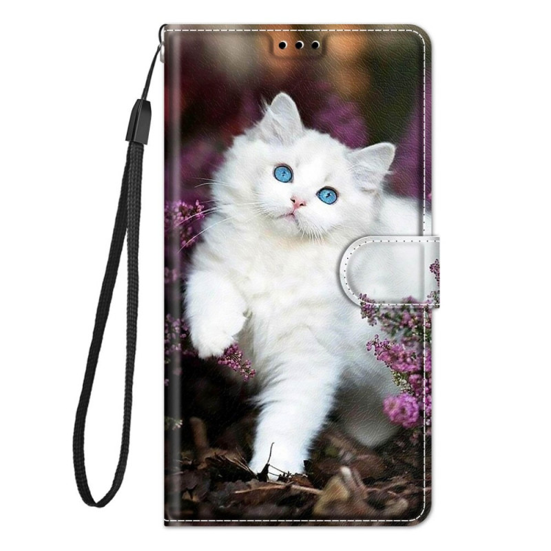 Samsung Galaxy M23 5G Katzen Fan Tasche mit Lanyard