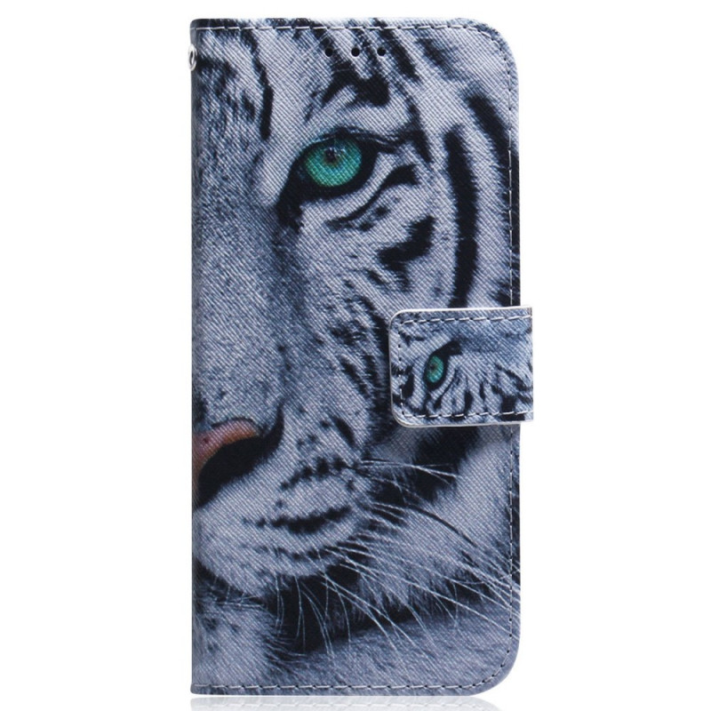 Samsung Galaxy M53 5G Tiger Tasche Weiß