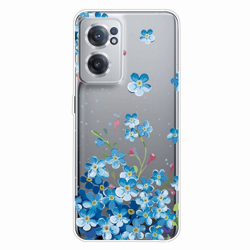 OnePlus Nord CE 2 5G Cover Blaue Blumen