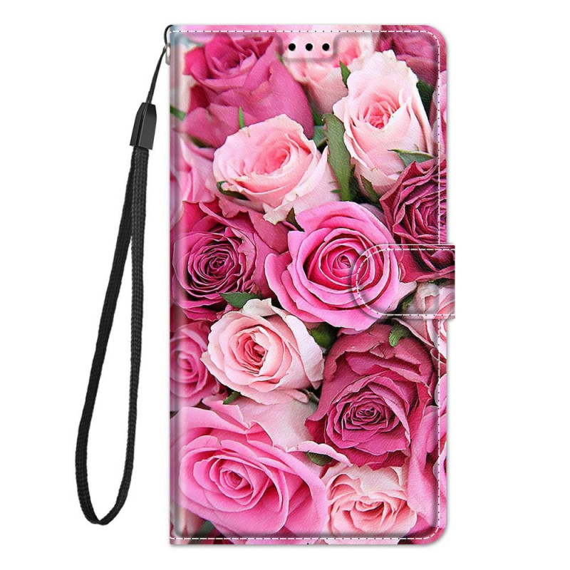 Samsung Galaxy M53 5G Pink Tasche mit Lanyard