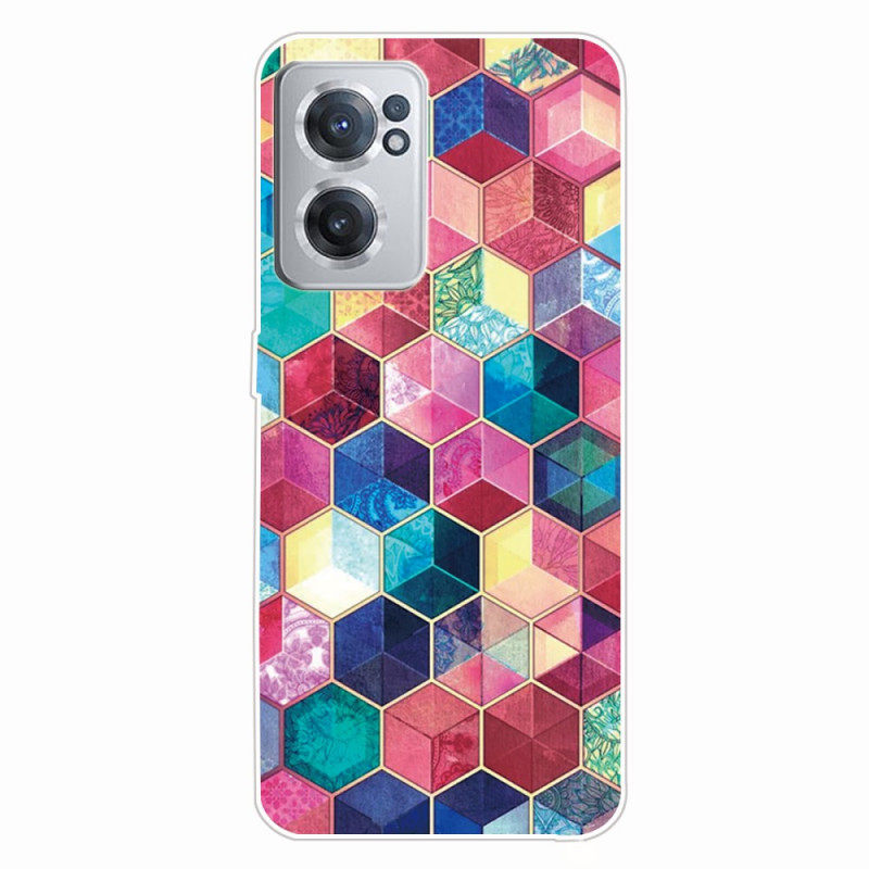 OnePlus Nord CE 2 5G Cubes Cover Mehrfarbig